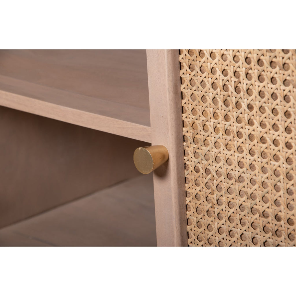 Chester Cane And Wood 4 Doors Sideboard