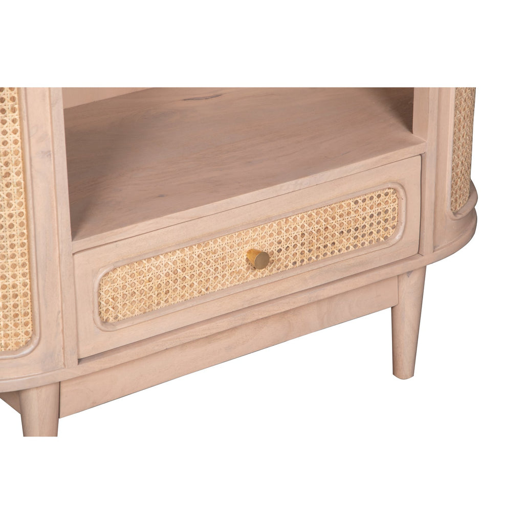 Chester Cane And Wood Bookcase