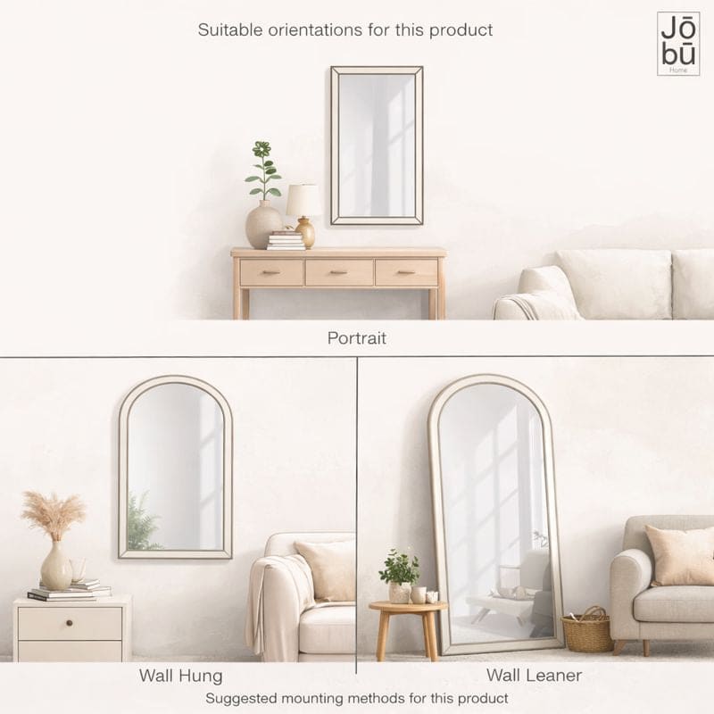Yoko - Gold Metal Gentle Arch Mirror - 120cm x 95cm